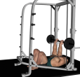 Barbell Press - Smith Floor Guillotine Reverse